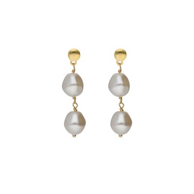 BRINCOS VICTORIA CRUZ COM PÉROLA BARROCA