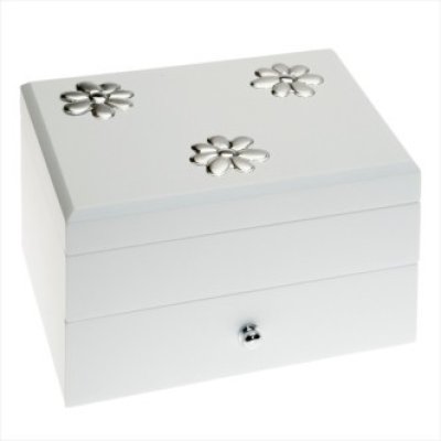 GUARDA-JOIAS COM PRATA BILAMINADA 20X15X12