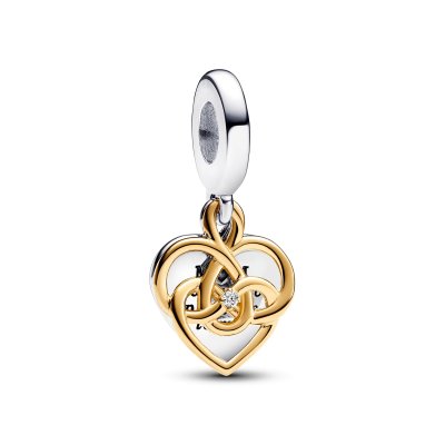 CONTA PANDORA PRATA PENDENTE MUM SILVER AND GOLD