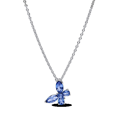 COLAR PANDORA BORBOLETA AZUL