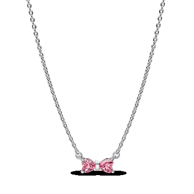 COLAR PANDORA LAÇO ROSA