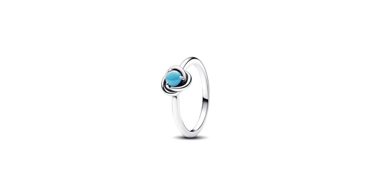 Bague Cercle Éternité Bleu Turquoise PANDORA
