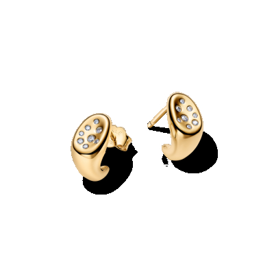 BRINCOS PANDORA MINI GOTAS TRANSPARENTES